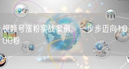 视频号涨粉实战案例，一步步迈向1000粉