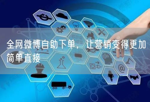 全网微博自助下单，让营销变得更加简单直接