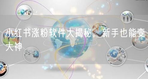 小红书涨粉软件大揭秘，新手也能变大神