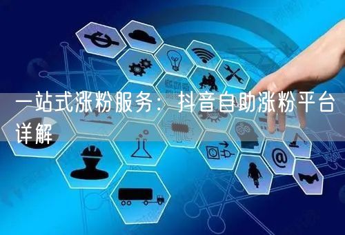 一站式涨粉服务：抖音自助涨粉平台详解