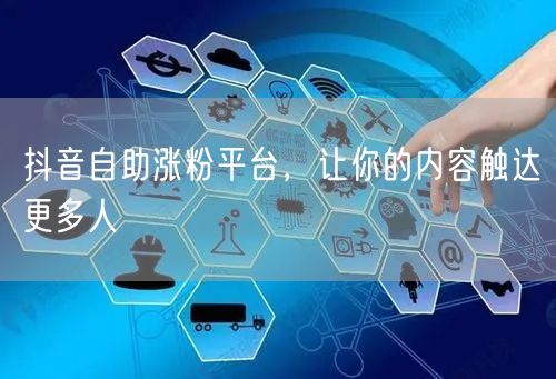 抖音自助涨粉平台，让你的内容触达更多人