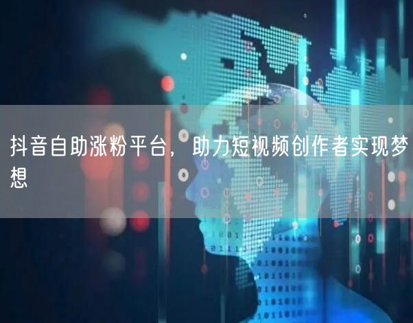 抖音自助涨粉平台，助力短视频创作者实现梦想