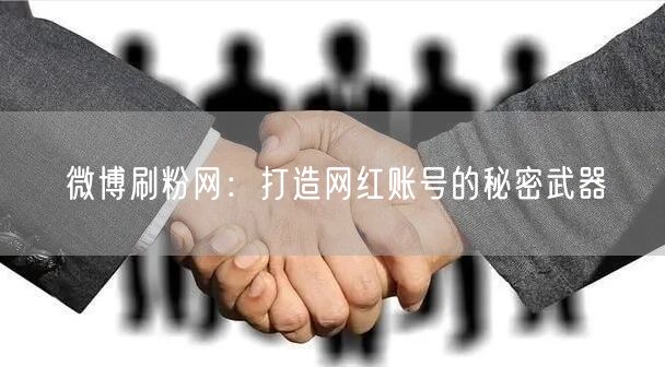 微博刷粉网：打造网红账号的秘密武器