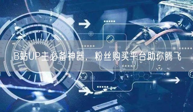 B站UP主必备神器，粉丝购买平台助你腾飞